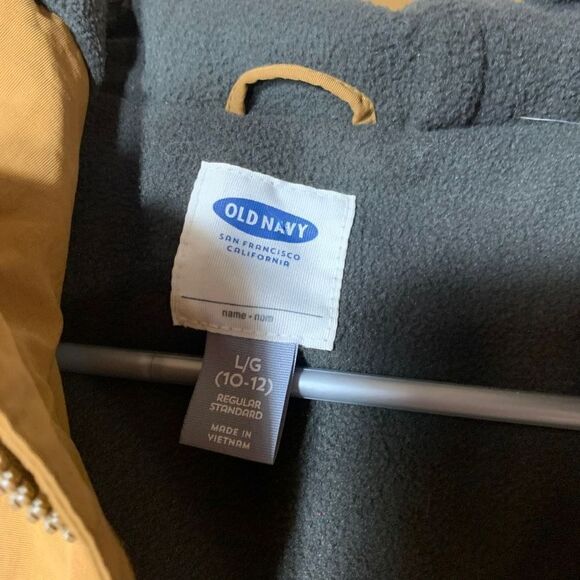 Old Navy Boys Tan Jacket L (10/12) - Picture 6 of 11